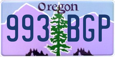 OR license plate 993BGP