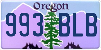 OR license plate 993BLB