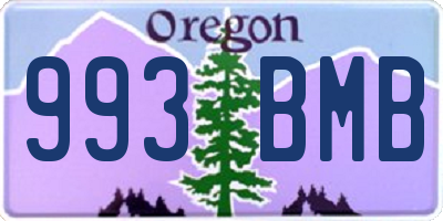OR license plate 993BMB