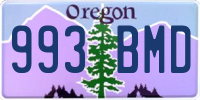 OR license plate 993BMD