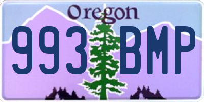 OR license plate 993BMP