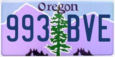 OR license plate 993BVE