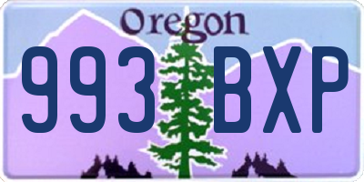 OR license plate 993BXP