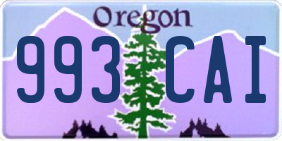 OR license plate 993CAI