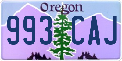 OR license plate 993CAJ