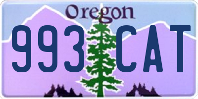 OR license plate 993CAT
