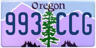 OR license plate 993CCG