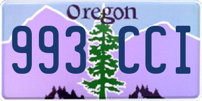 OR license plate 993CCI