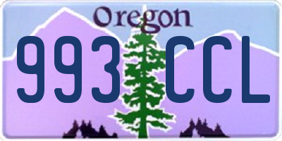 OR license plate 993CCL