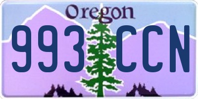 OR license plate 993CCN