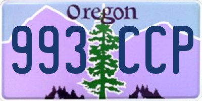 OR license plate 993CCP