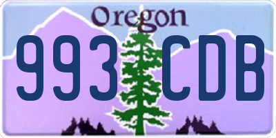 OR license plate 993CDB