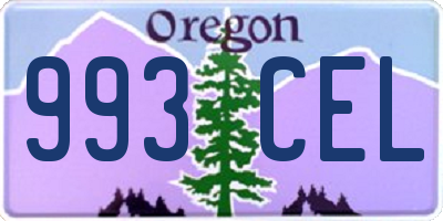 OR license plate 993CEL