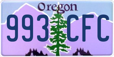 OR license plate 993CFC