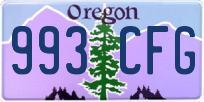 OR license plate 993CFG