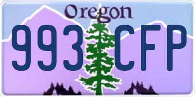 OR license plate 993CFP