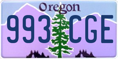 OR license plate 993CGE