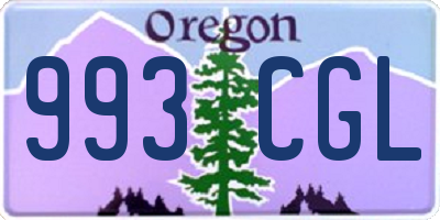 OR license plate 993CGL