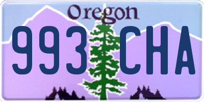 OR license plate 993CHA