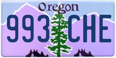 OR license plate 993CHE