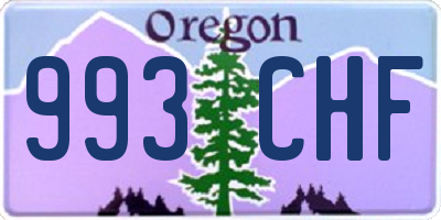 OR license plate 993CHF