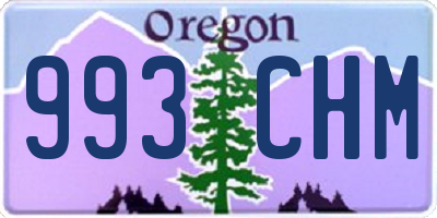 OR license plate 993CHM