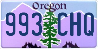OR license plate 993CHQ
