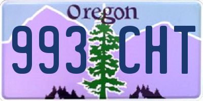 OR license plate 993CHT