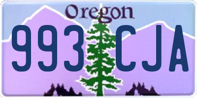 OR license plate 993CJA