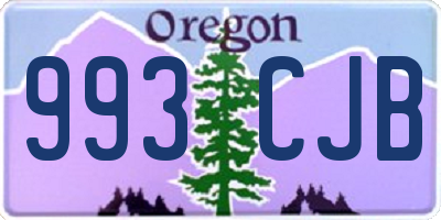 OR license plate 993CJB