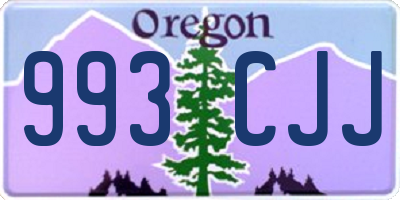 OR license plate 993CJJ