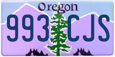 OR license plate 993CJS