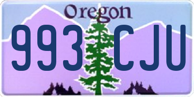 OR license plate 993CJU