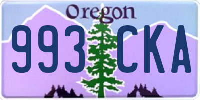 OR license plate 993CKA