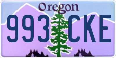 OR license plate 993CKE
