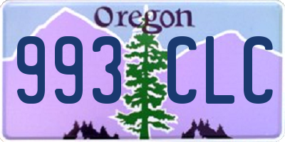OR license plate 993CLC