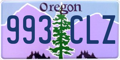OR license plate 993CLZ