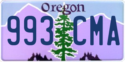 OR license plate 993CMA