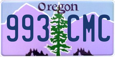 OR license plate 993CMC