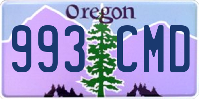 OR license plate 993CMD