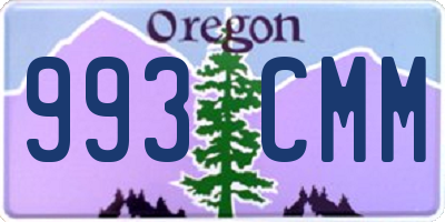 OR license plate 993CMM