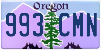 OR license plate 993CMN