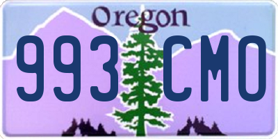 OR license plate 993CMO