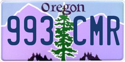 OR license plate 993CMR