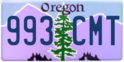 OR license plate 993CMT