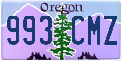 OR license plate 993CMZ