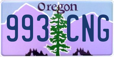 OR license plate 993CNG
