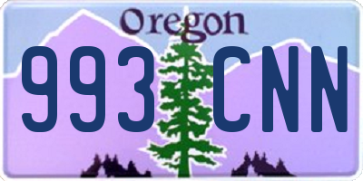 OR license plate 993CNN