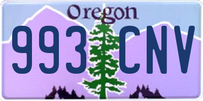 OR license plate 993CNV