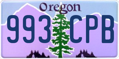 OR license plate 993CPB